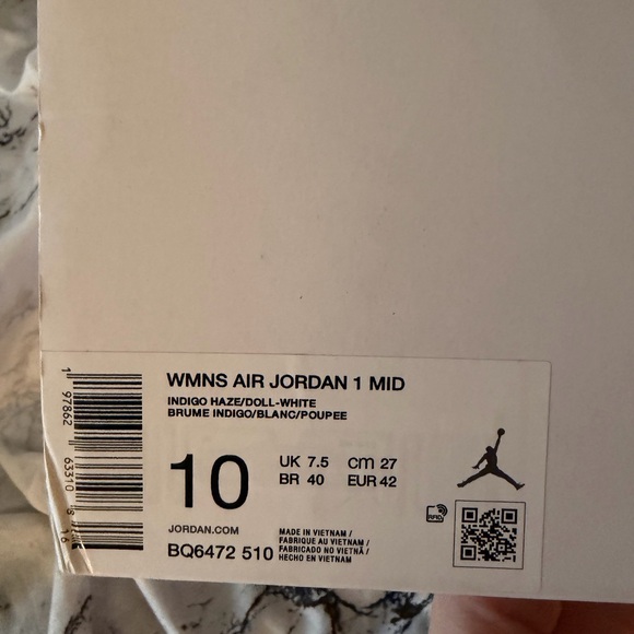 Jordan Air 1 Mid • Pink/Purple • Women’s sz 10 - Picture 4 of 4